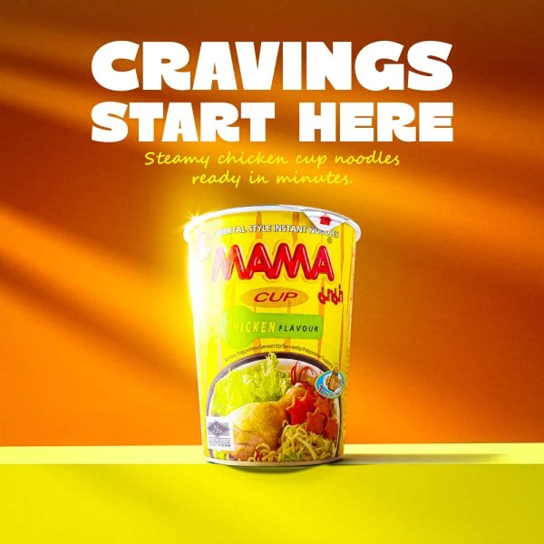 Mama Cup Noodles - Chicken 70g (Pack of 2)